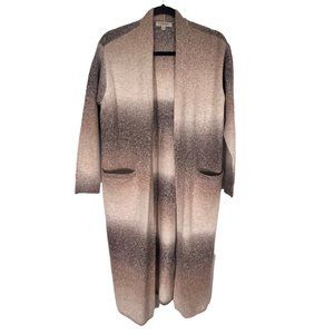 Liverpool LA Woman's Size Extra Small Brown Ombre Long-Sleeve Sweater Duster NWT